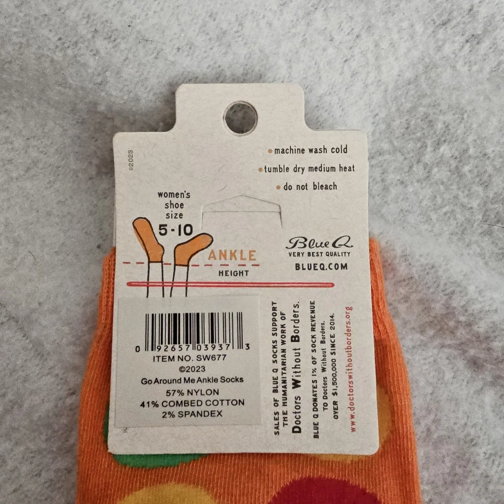 Blue Q Go Around Me Traffic Light Novelty Women's Ankle Socks